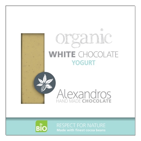 Alexandros - Βιολογική Σοκολάτα Λευκή Με Γιαούρτι