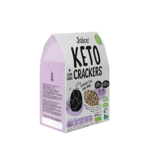 Joice - Βιολογικά Κeto Crackers με Σπόρους Chia