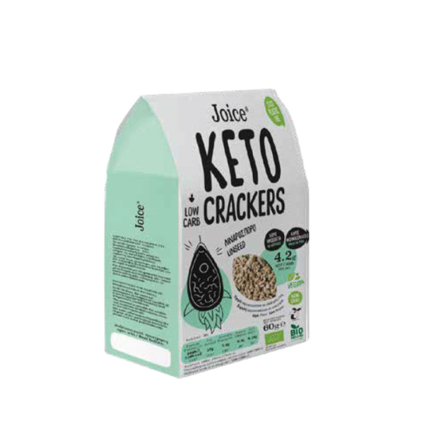 Joice - Βιολογικά Κeto Crackers με Λιναρόσπορο