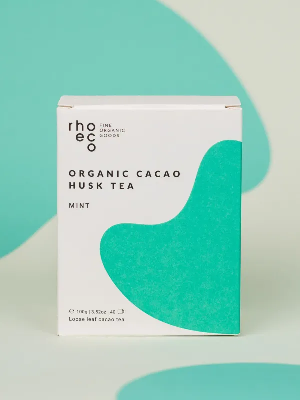 Rhoeco – Βιολογικό Ρόφημα από Κελύφη Σπόρων Κακάο & Μέντα