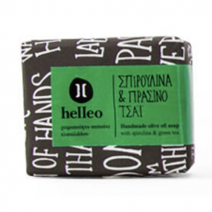 Helleo - Σαπούνι Σπιρουλίνα & Πράσινο Τσάι, Μικρό