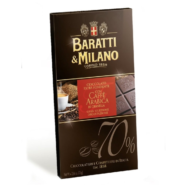 Baratti & Milano - Μαύρη Σοκολάτα με Καφέ Arabica