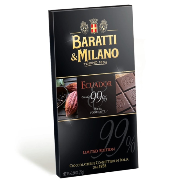 Baratti & Milano - Ecuador 99% Έξτρα Μαύρη Σοκολάτα