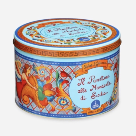 Dolce & Gabbana - Panettone με Αμύγδαλα Σικελίας σε Μπλε Κουτί, 1kg