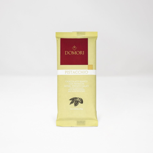 Domori - Λευκή Σοκολάτα με Ολόκληρα Φιστίκια