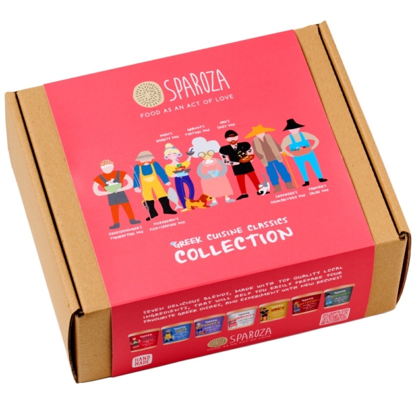 Sparoza - Ελληνική Κουζίνα Classics Collection Ροζ Κουτί