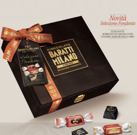 Baratti & Milano - Assorted Dark Pralines in Wooden Box, 280g