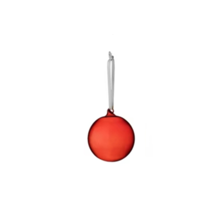 Iittala - Γυάλινη Χριστουγεννιάτικη Μπάλα Απαλό Κόκκινο