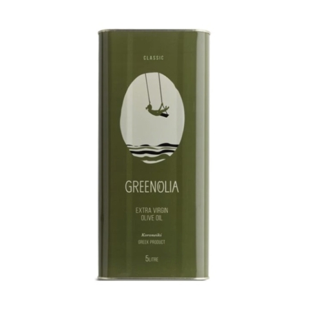 Greenolia - Classic Εξαιρετικό Παρθένο Ελαιόλαδο σε Μεταλλικό Δοχείο, 5lt