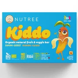 Nutree - Kiddo Βιολογική Μπάρα με Μπανάνα & Καρότο