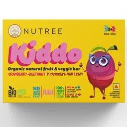 Nutree - Kiddo Βιολογική Μπάρα με Cranberry & Πατζάρι