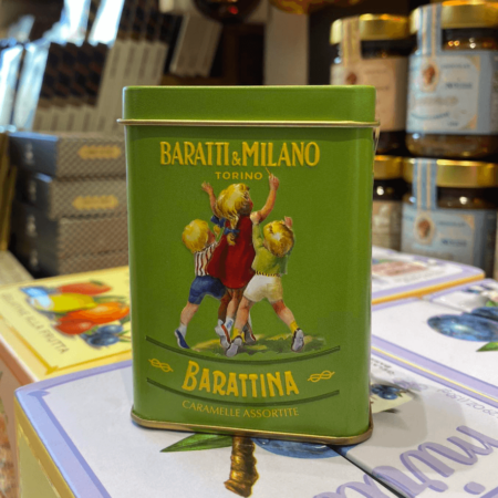 Baratti & Milano - Assorted Mini Barattina 8 Flavors in Green Tin, 40g