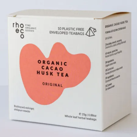 Rhoeco - Βιολογικό Ρόφημα από Κελύφη Σπόρων Κακάο, Teabags