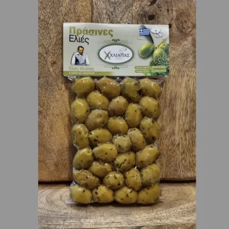 Chliapas - Green Olives with Oregano, Basil & Thyme