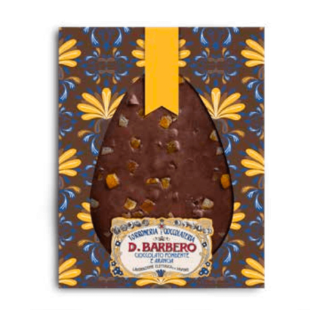 Barbero - Μπάρα Σοκολατένιο Αυγό Μαύρη Σοκολάτα & Πορτοκάλι