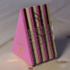 La Molina Ottavio - A slice of a big cake of dark, white and raspberry gianduja