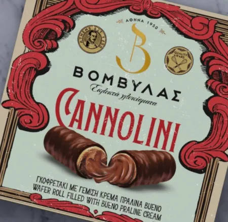 Βομβύλας - Cannolini με Πραλίνα Bueno