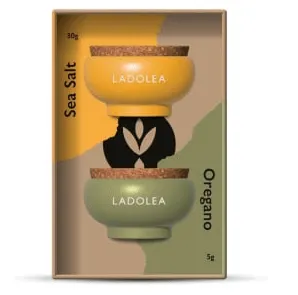 Ladolea - Σετ Ανθός Αλατιού & Ρίγανη σε Κεραμικό