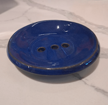 Lavetzaki - Ceramic Soap Case Blue Oval