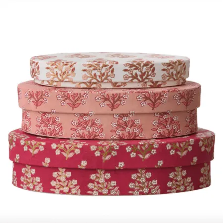 Three Boxes Oval Samira Scarlet