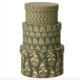 Three Round Calla Olive Boxes