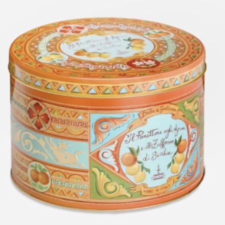 Dolce & Gabbana - Panettone με Εσπεριδοειδή & Σαφράν σε Πορτοκαλί Κουτί, 1kg